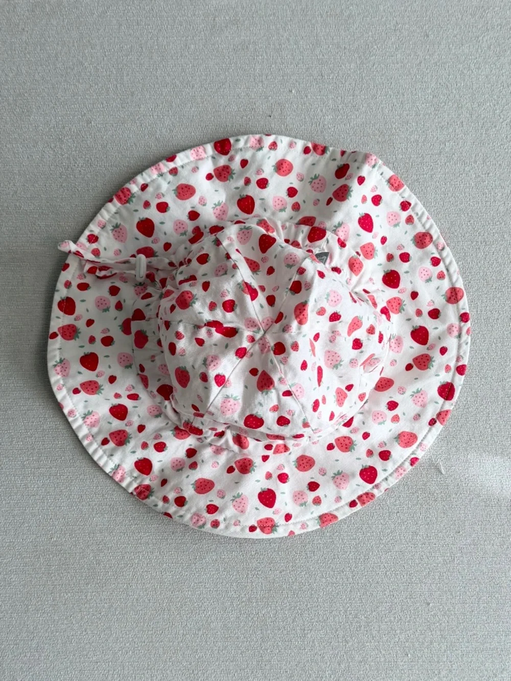Strawberry print hat.